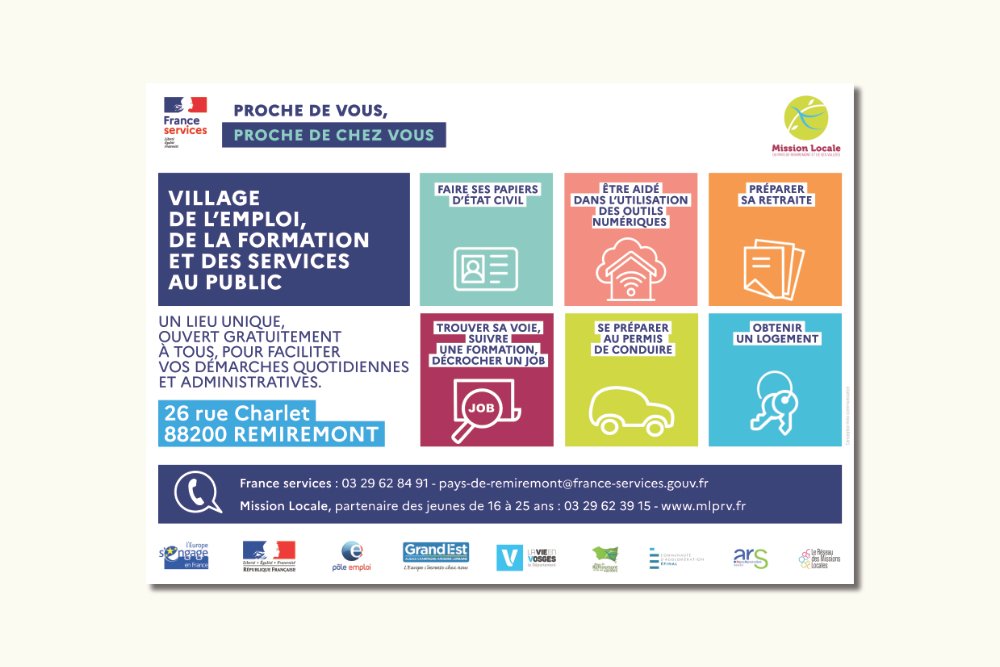 article présentant les services de France Services et de la mission locale